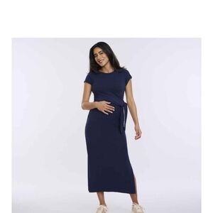 Motherhood Maternity Navy Midi Dress